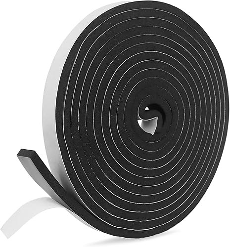 Nastro adesivo in gomma espansa autoadesivo, 20 mm (larghezza) x 10 mm (profondità) x 5 m(lunghezza), per finestre, guarnizioni delle porte, sigilli anti-collisione, isolamento acustico - Honorern