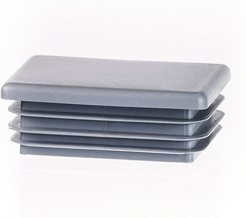 Tappo per tubo rettangolare fino a 40x20 mm 10 pezzi Grigio tappi a lamelle Tappo rettangolare 4x2 cm - Honorern