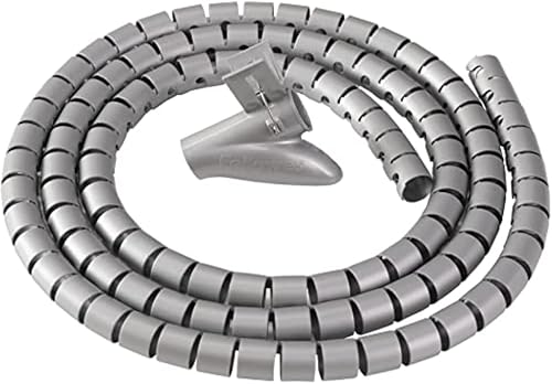 Fellowes Ordinacavi Cable Zip Tubo Raccogli Cavi, Lunghezza 2 Metri, Diametro 2 cm, Bianco - Honorern