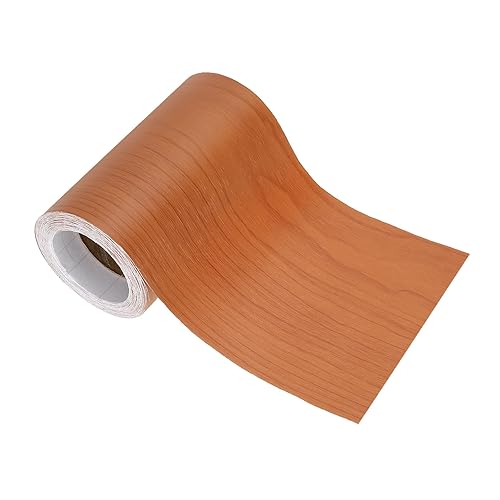 Nastro Riparatore Effetto Legno 4.7' x33ft, Toppa Autoadesiva per Riparazioni con Texture Realistica per Porte da Pavimento, Tavoli, Armadi, Scrivanie, Ciliegio Rosso - Honorern