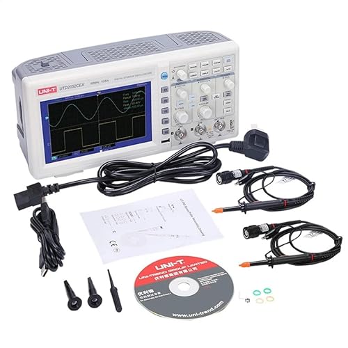 UNI-T UTD2052CEX+ - Oscilloscopio digitale a due canali per laboratori ed elettronici, 50 MHz, 1GSa/s, 5,000 wfms/s - Honorern