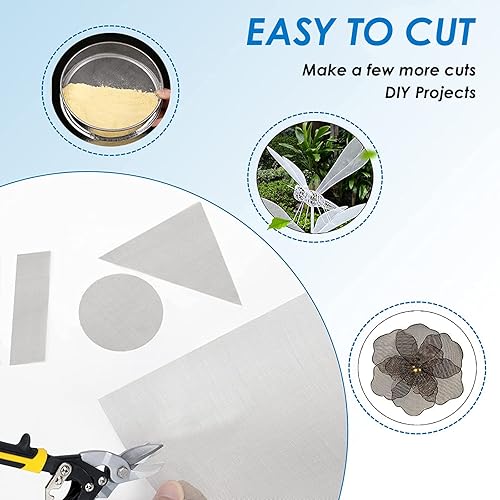 Rete Metallica in Acciaio Inossidabile 304 50X100cm Durevole 26/30/40/50 Rete Metallica Intrecciata Rete Metallica per Progetto Fai-da-Te Garden Vent Cover,50 Mesh - Honorern