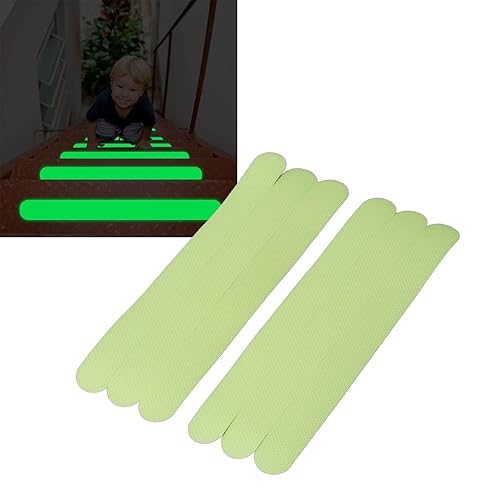 Nastro Autoadesivo Che Si Illumina Al Buio, Adesivi Antiscivolo, Striscia Adesiva Antiscivolo Luminosa, Nastro Antiscivolo Che Si Illumina Al Buio per (Bagliore verde) - Honorern