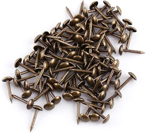 100 pezzi chiodi tappezzeria, puntina da disegno puntina per mobili imbottiti, bacheca di sughero o progetti fai da te(#1) - Honorern