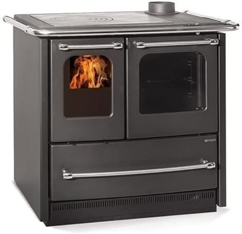 CUCINA A LEGNA SOVRANA EASY EVO 2.0 LA NORDICA SOVRANA .7.5 KW FORNO DA CUCINA (Antracite) - Honorern