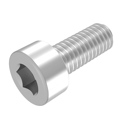 Vite cilindrica SECCARO M4 x 10 mm, acciaio inox V2A VA A2, DIN 912 / ISO 4762, esagono incassato, completamente filettato, 20 pezzi - Honorern