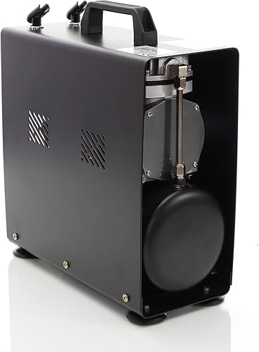 Wiltec Compressore da aerografo AF186A con serbatoio aria, un cilindro 4 bar e spegnimento automatico - Honorern