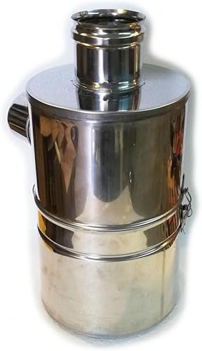 Abbattitore Di Fuliggine ad Acqua Per Stufe A Pellet In Acciaio Inox AISI 304 (Diametro 100 mm) - Honorern