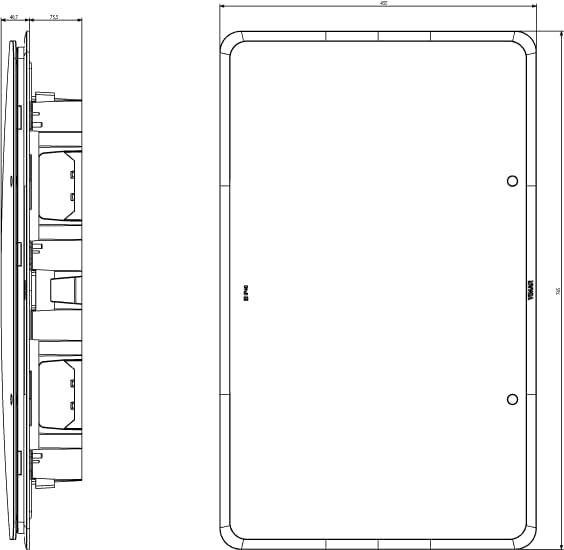 Centralino estetico incasso 72M bianco V53172.B - Honorern