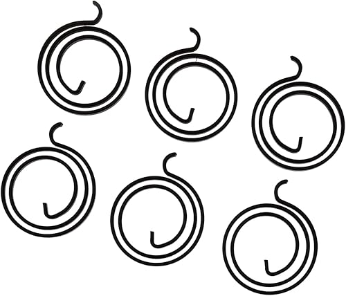 Maniglia della porta di Hardware Molle Inizio Riparazione Porte 2.5 Spira della Bobina 3 mm di Spessore 6 Pezzi - Honorern