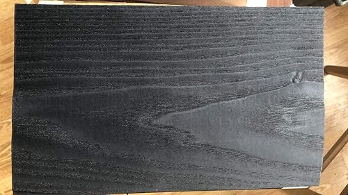 5 FOGLI DI IMPIALLACCIATURA DI LEGNO NAT. PER L'INTARSIO COLORATO NERO 280 mm X 180 mm X 0,6 mm - Honorern