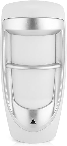 GOTOTOP Rilevatore di Movimento cablato Allarme di Sicurezza per l'immunità agli Animali Domestici Impermeabile Doppio sensore PIR da Esterno (6,7 × 3,15 × 2,56 Pollici) - Honorern