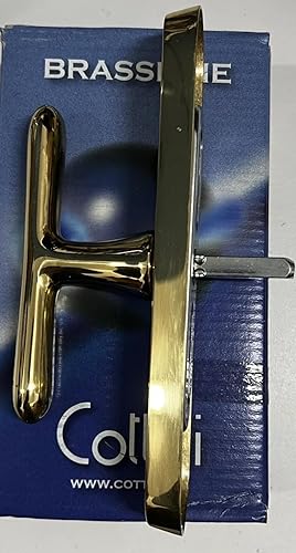 Cottali Maniglia porta Sedna OLV, Alluminio, Oro, 8 x 15 cm - Honorern