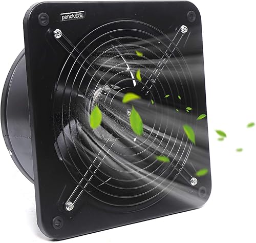 Ventilatore da parete industriale da 300 mm, 2850 m³/h, per tende di crescita, idroponiche, uso domestico, ventilazione e ventola di scarico, ventilatore da parete/soffitto in bagno, nero - Honorern