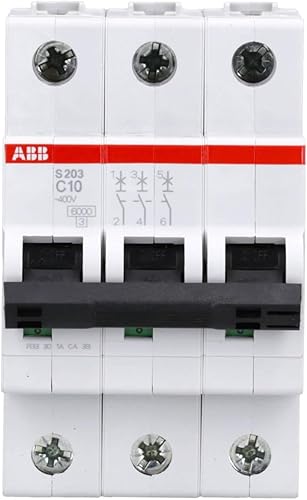 ABB S203 C10 INTERRUTTORE AUTOMATICO 6KA 3P - Honorern