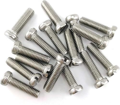 100x Vite a Testa Cilindrica con Intaglio DIN 84 Acciaio Inox M5x10 - Honorern