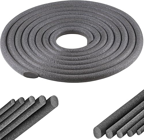 nastro in schiuma PE isolante sigillante giunti guarnizione cordone riempi fughe tondo porta finestra isolamento acustico (Ø10mm x 10 metro) - Honorern