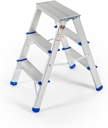 Scaletta Doppia In Alluminio 3 Gradini Valex - Honorern