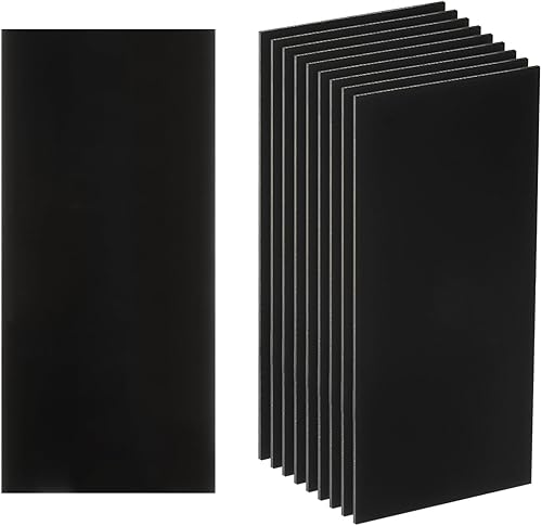 10pz Lenti per Saldatura 2 x 4,25' Paralume 8 Lenti Ricambio per Saldatura Piastre Filtranti Oscuranti Nere Plastica Temprata per Casco Saldatura, Nero - Honorern
