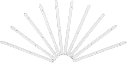 10 guide scorrevoli in plastica per cassetti da 180, 235, 298 mm, di ricambio, con 10 guide per cassetti in plastica (marrone, 298 mm) - Honorern