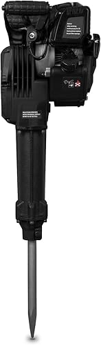Jackhammer Martello Demolitore a Benzina 2,5hp, Motore a 2 Tempi, 700-1500 colpi/min, 20-55 Joule, Presa Esagonale SDS HEX 30mm, con Scalpello a Punta, Piatto & Utensili - Honorern