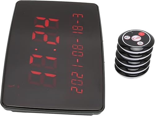 Cercapersone, Cercapersone per Ristoranti, 20 Cercapersone Alla Moda, Campanello di Chiamata per Hotel Bar Ristoranti, di Chiamata Intelligente Sottobicchiere Wireless (Spina UE) - Honorern