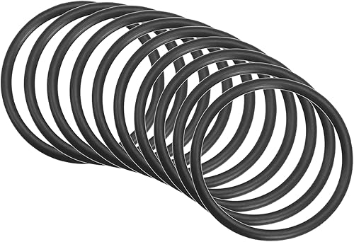 40mm x 33.8mm x 3.1mm Nitrile Gomma O-ring x 10pz Rotondo Guarnizione Rondella per Rubinetto Idraulica Riparazione Sigillatura Connessione [Nero] - Honorern