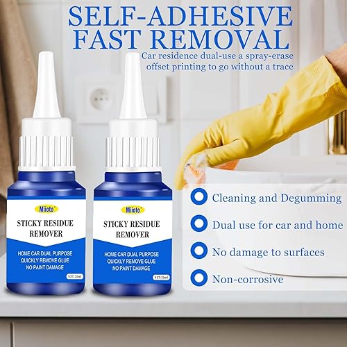 Solvente Rimuovi Colla, Rimuovi Etichette Adesive, Togli Colla e Adesivi, Rimuovi Colla Adesivi, Risolvente Adesivi, Eliminare I Residui di Collanti - Honorern