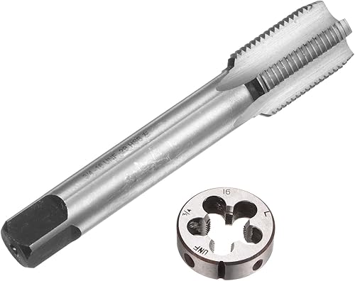 Set di 2 Pezzi Rubinetti e Matrici, Maschio a Filettare a Mano Sinistra 3/4-16 UNF e Fresa Rotonda, Kit di Maschio e Fresa per Riparazione Filettature Dadi Viti Bulloni - Honorern