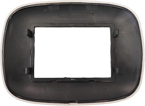 Placca Ovale In Plastica, Da 3 Moduli Posti, Compatibile Con Bticino Axolute (Bianco) - Honorern