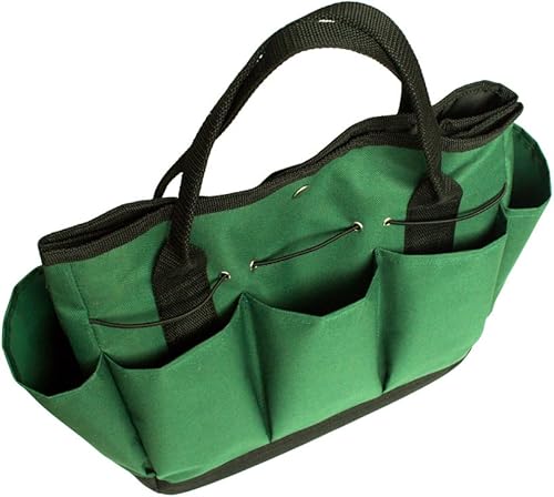 Borsa da giardino, giardinaggio Tool kit Storage Holder Oxford bag Home organizer con 8 tasca – verde scuro - Honorern