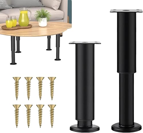 Piedini per Mobili Regolabili Altezza,2pcs Piedini Regolabili per Letto,Supporti Metallici per Mobili,Piedi Regolabili Scrivania,Piede per Supporto A Doghe,Piedini Regolabili per Mobili,Divano - Honorern