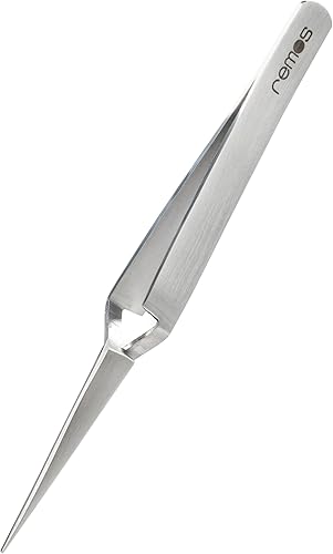 REMOS Pinzetta a pinza o a croce con punta curva in acciaio inox 11.5 cm - Honorern
