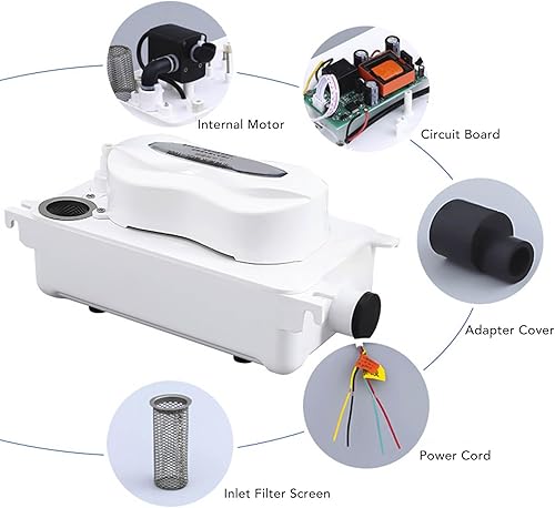 Pompa Dell'acqua di Rimozione della Condensa con il Serbatoio 0.6L e la Portata 100L/H per il Condizionatore D'aria Ed i Sistemi di HVAC - Honorern