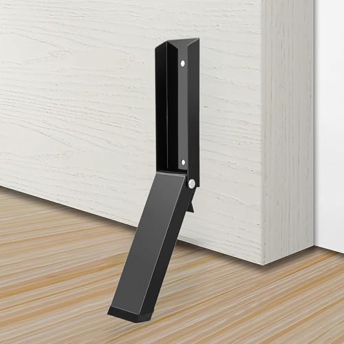 Blocca Porta,Fermaporta da Pavimento,Fermaporta A Pedale Con Testa In Gomma Antiscivolo,Regolabile In Altezza Ferma Porta,per Porte di Garage,Uffici,Abitazioni,per Tenere Aperte Le Porte di Casa(Nero) - Honorern