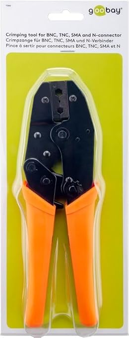 Fixpoint 11366 Crimpatrice per Connettori BNC, TNC, SMA e N, Rosso/Nero - Honorern