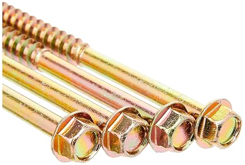 TIMCO Vite a testa esagonale flangiata avanzata, punta a taglio, 8,0 x 120, confezione da 50 (8120SCSY) - Honorern