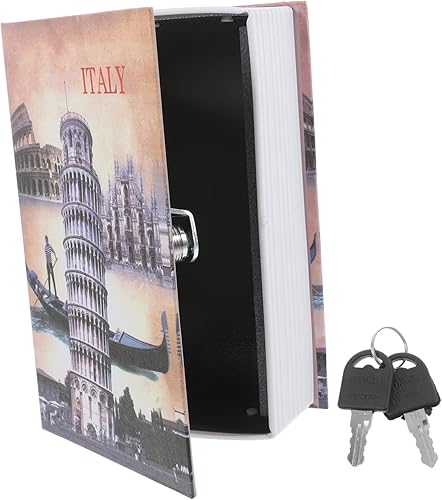 Cassaforte A Libro Realistica Con Serratura A Chiave Portatile Per Denaro Gioielli E Documenti - Honorern