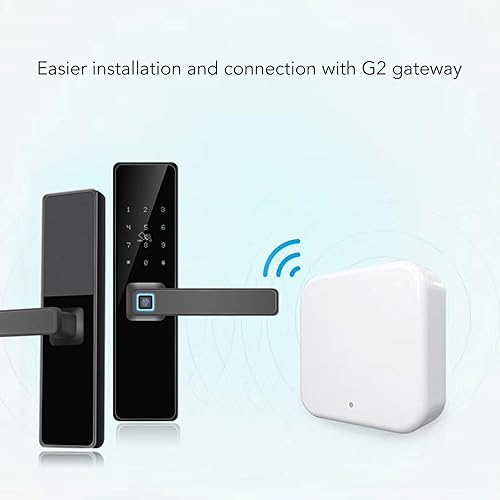 Gateway G2, Gateway Smart Lock APP Controllo Remoto Centro di Controllo Vocale Controllo Vocale Smart Lock Gateway WiFi 2.4G per Casa, Ufficio, Hotel e Magazzino, per Tuya - Honorern
