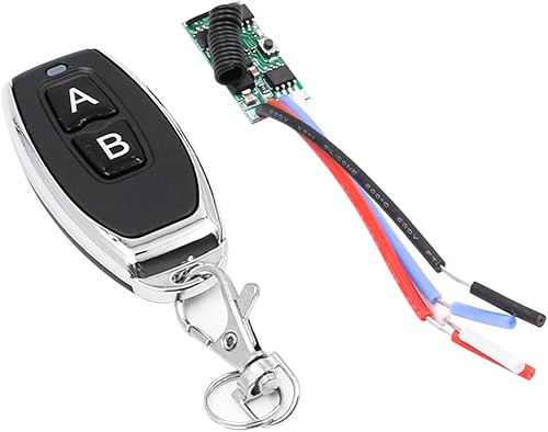 Moduli Ricevitori con Trasmettitore Interruttore Telecomando Senza Fili DC 3.6V-24V 3A Controllo Lampada LED 433MHz Microricevitore RF Trasmettitore Interruttore Momento - Honorern