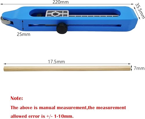 Duplicatore di Contorni, CTRICALVER Contour Duplicator Gauge, Calibro di Contorno Preciso con Serratura, Profilo Bloccaggio Regolabile Strumento di Misurazione Calibro Preciso (Blu) - Honorern