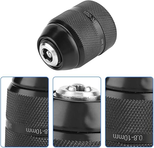 Mandrino Autoserrante, Mandrino 3/8 Autoserrante, Mandrino Autoserrante 3/8, Filettatura 3/8' 0,8 mm 10 mm Cambio Rapido Utensili Rotanti Adattatore per Gambo Autoserrante Avvitatore Impulsi Elettrico - Honorern