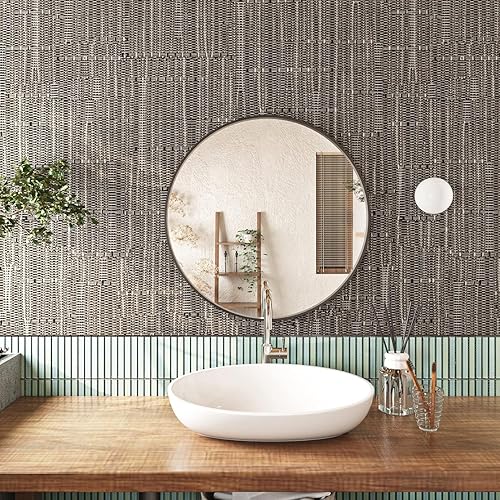 FunStick Carta da Parati Adesiva Muro Moderna Effetto Texture Lino Carta da Parati Camera da Letto Adesiva Pannelli Decorativi per Pareti Effetto Lino Carta Adesiva per Mobili Cucina Lavabile 40CM×2M - Honorern