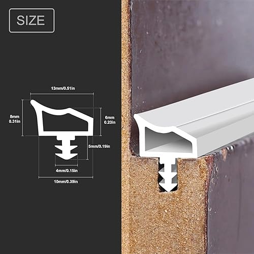 Guarnizione Marrone per Porta Finestra【10m】, Guarnizione in Gomma Guarnizione per Finestre Garage e Porte - Honorern