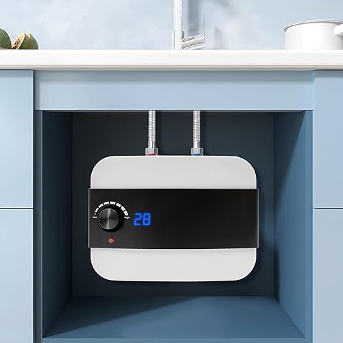 6 l, scaldabagno elettrico, da cucina, 1500 W, 220 V, scaldabagno istantaneo, 0 – 65 °C, per lavabo, cucina, bagno - Honorern