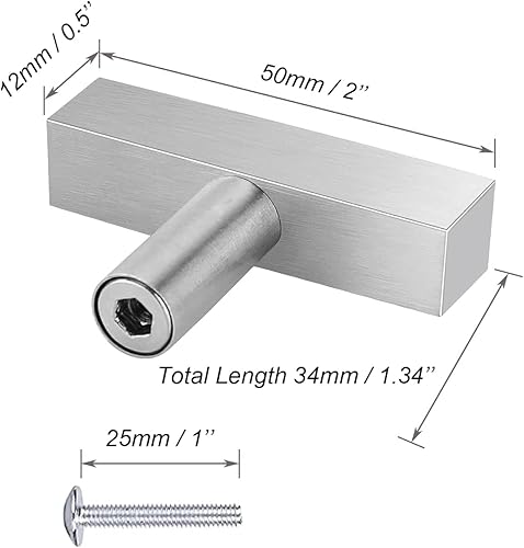 Maniglie per Mobili da Cucina, Pomelli per Mobili Moderni in Acciaio Inossidabile Nero Maniglie Armadio Cassetti Con viti, 4 pezzi - Honorern