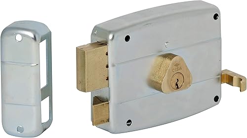 CISA 150521602, Serratura da Applicare a Cilindro, Acciaio con Rivestimento in Zinco, Entrata 60, Mano Sinistra - Honorern