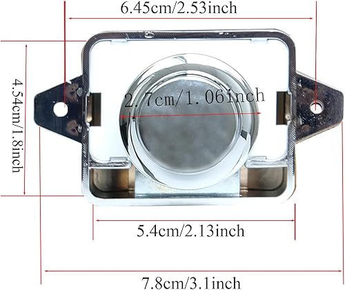 2 Pezzi Caravan Push Lock, Pulsante Per Serratura Armadio, Senza Chiave Chiusura Della Porta a Pulsante con Viti, per Camper, Caravan,Furgone, Yacht, Cabinet Door - Honorern