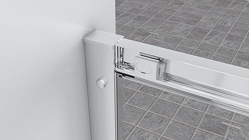 Box Doccia Porta scorrevole apertura laterale nicchia 160 cm - cristallo temperato 6mm altezza 195 - Honorern