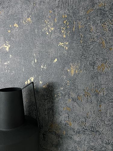 carta da parati Beige Calcestruzzo Tessuto non Tessuto - Moderno Crema Cemento Metallico Industriale - Honorern